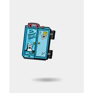 OUT OF THE CLOSET FOLDING PIN