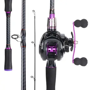 Sougayilang Centron Lite Casting Rod and Reel Combo, IM6 Graphite 2Pc Blanks, Stainless Steel Guides with Ceramic Rings, Contoured EVA Handles & Fighting Butt , for Saltwater & Freshwater
