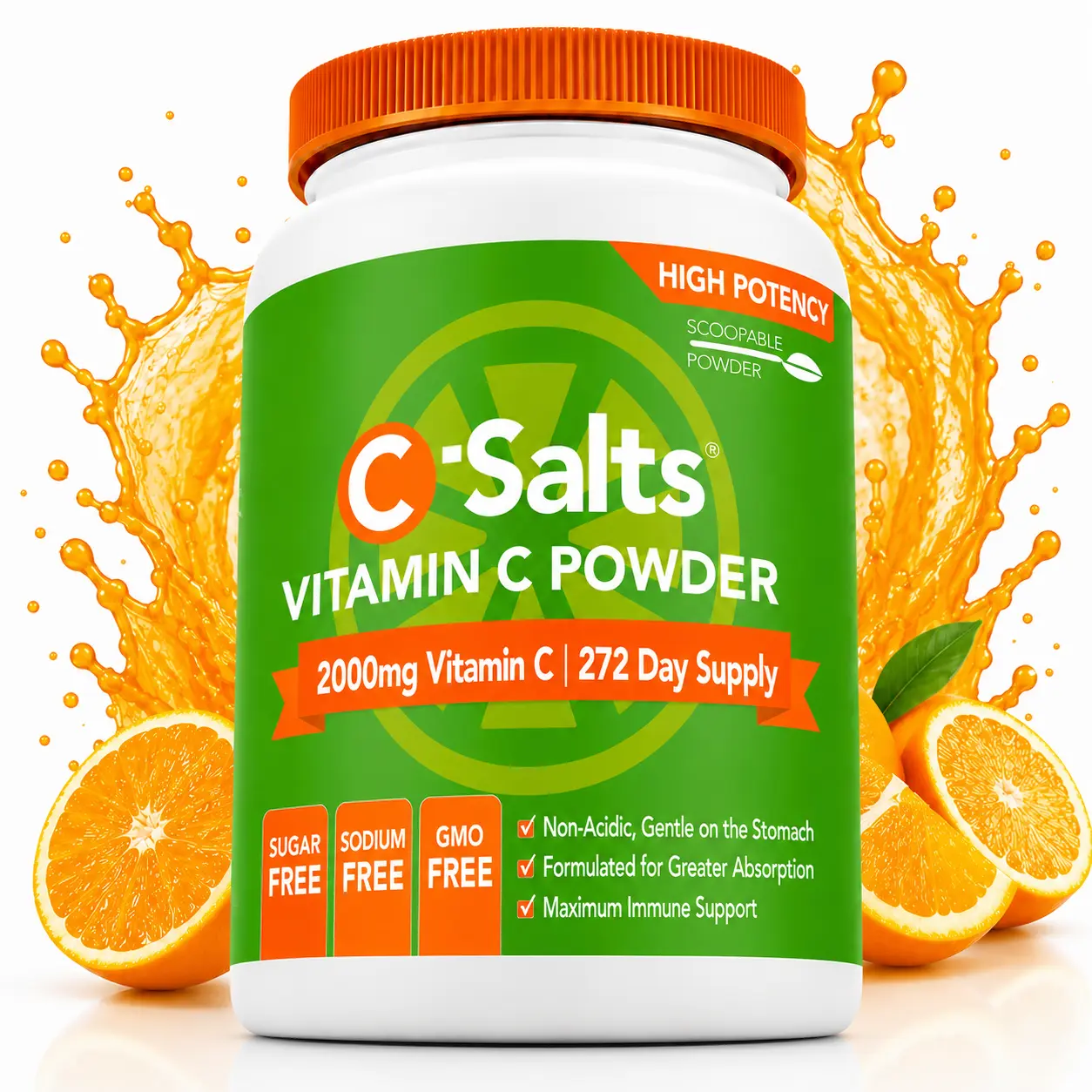 C-Salts Buffered Vitamin C Powder Supplement Dietary Antioxidant Rich Blend Boost