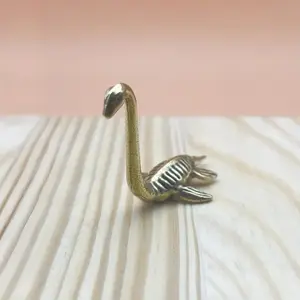 Vintage Loch Ness Monster Desktop Decoration, Antique Brass Statue, Non-Electric Mythical Creature Figurine, Home Office Gift, Decorative, Decorative Sculptures