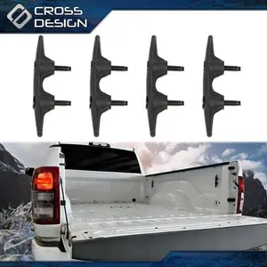 CROSSDESIGN 4PCS/Set Automotive Truck Bed Tie Down Hooks with Bolts, Car Accessories Fit for 2019-2022 Ram 2500 (Only Fit Body), 2002-2008 Dodge Ram