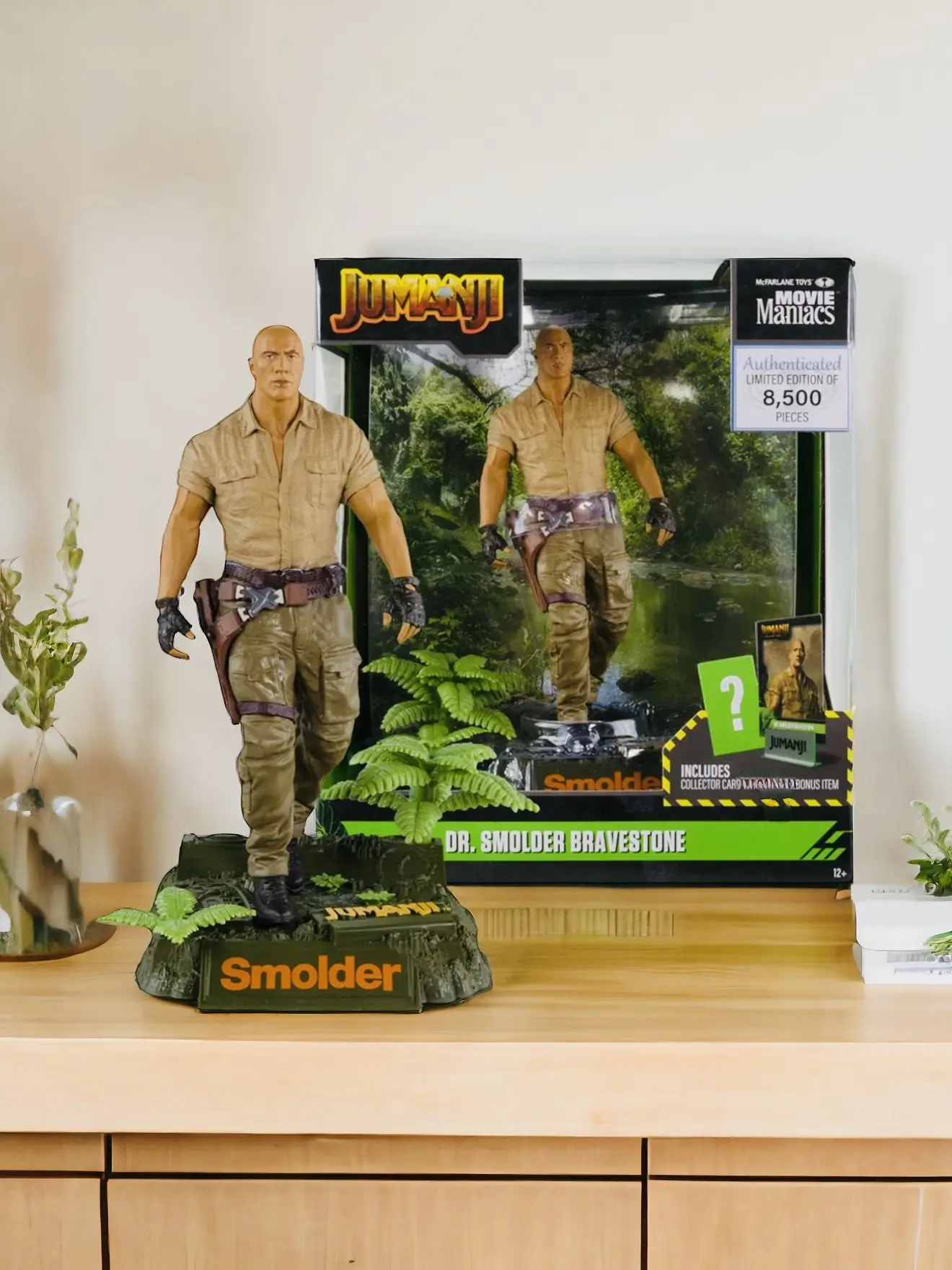 McFarlane Toys Smolder 6" Posed Figure from Jumanji The Next Level: Movie Maniacs Collectible Toy with Unique Design