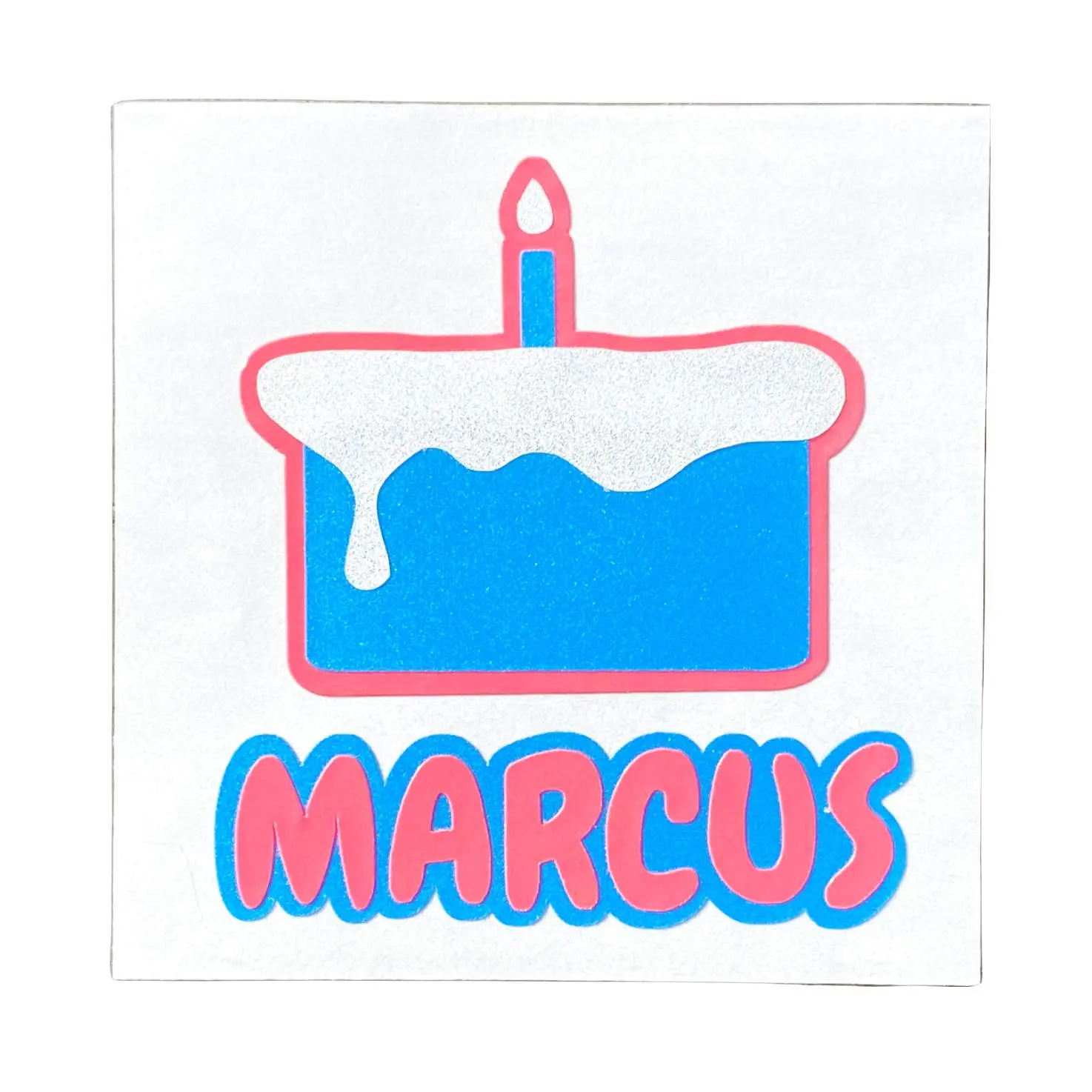 PERSONALIZED BIRTHDAY CAKE DECALS
