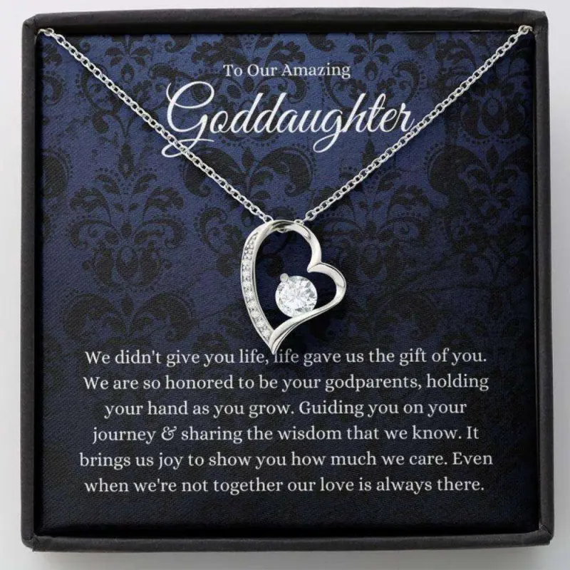 Goddaughter Necklace, Gifts For Goddaughter From Godparents, First Communion Necklace Gift For GirlsMeaningful Necklace, A Special Gift for My Daughter, Unique Daughter Jewelry, Sentimental Keepsake from Mom Dad