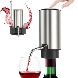 Smart Electric Wine Aerator Dispenser & Decanter Set Rechargeable Design with Micro USB Cable, Pump Dispenser Perfect for Perfect Pouring