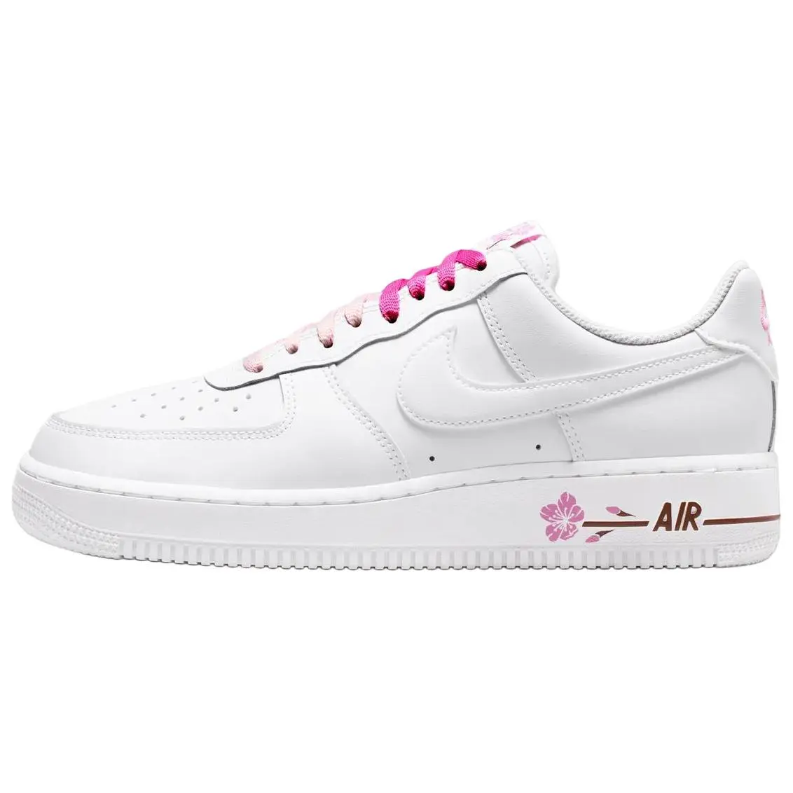 Nike Women's Air Force 1 Low Top 'Cherry Blossom' Limited Edition Female Sneaker - Closed Leather, Cushioned Sole, Floral, Athletic Trainer, Casual Wear, Runs Larger, US W 5-11 Footwear