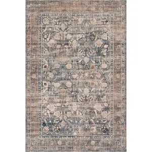 Nuloom Romilly Bordered Traditional Washable Area Rug