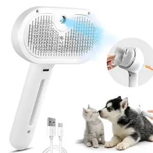 Pet Spray Hair Removal Comb, One Touch Hair Removal Comb, Spray Deodorizer, Cat Hair Brush, Dog Hair Brush, Massage Comb, Pet Supplies