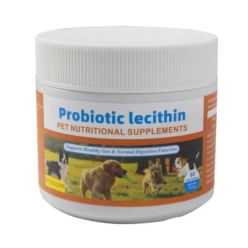 BTXEGPP Dog Probiotics Supplement - Nature-Based Formula with Prebiotic Fiber (Rich in Prebiotics Fiber), Digestive Enzymes, Carbs, Minerals, Proteins, Gut-Acid Resistant, Alive to the Gut, Immune Booster for Diarrhea Relief, 12+ Months Freshness
