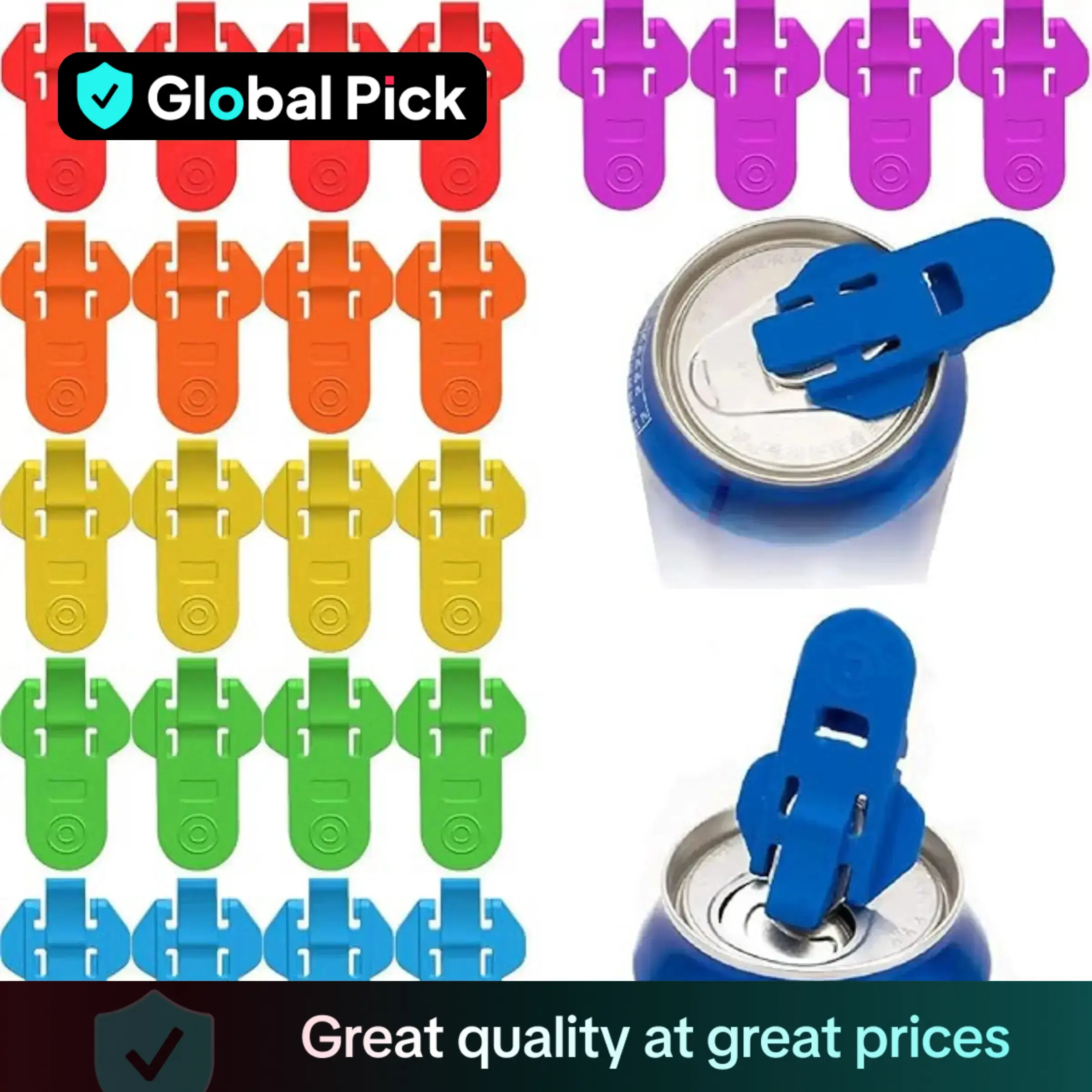 Random Color Manual Can Opener, 12/24pcs/set Leakproof Soda Tab Lifts, Works on Beer, Soda & Aluminum Cans, Drinkware Accessories, Kitchen