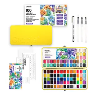 Grabie All-In-One Premium Watercolor Set of 100, Tiktokshopstockup, Tiktokshopmothersday