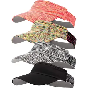 SATINIOR 4 Pieces Sun Visor Hats Adjustable Sports Visor Cap Quick Dry Hat for Women Men Tennis Cycling Running Golf Jogging