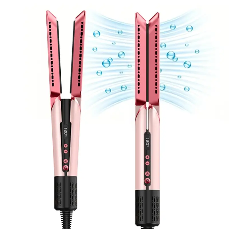 1 pc Air Hair Straightener Smoothing Straightener, Smooth Hair Styling, 2-in-1 Wet-to-Dry Blow Dryer & Straightener Styling Hair Tools LCD Display Adjustable Temperature Fast-Heating High-Speed Airflow 200 Million Negative Ions Mother‘s Day Gift
