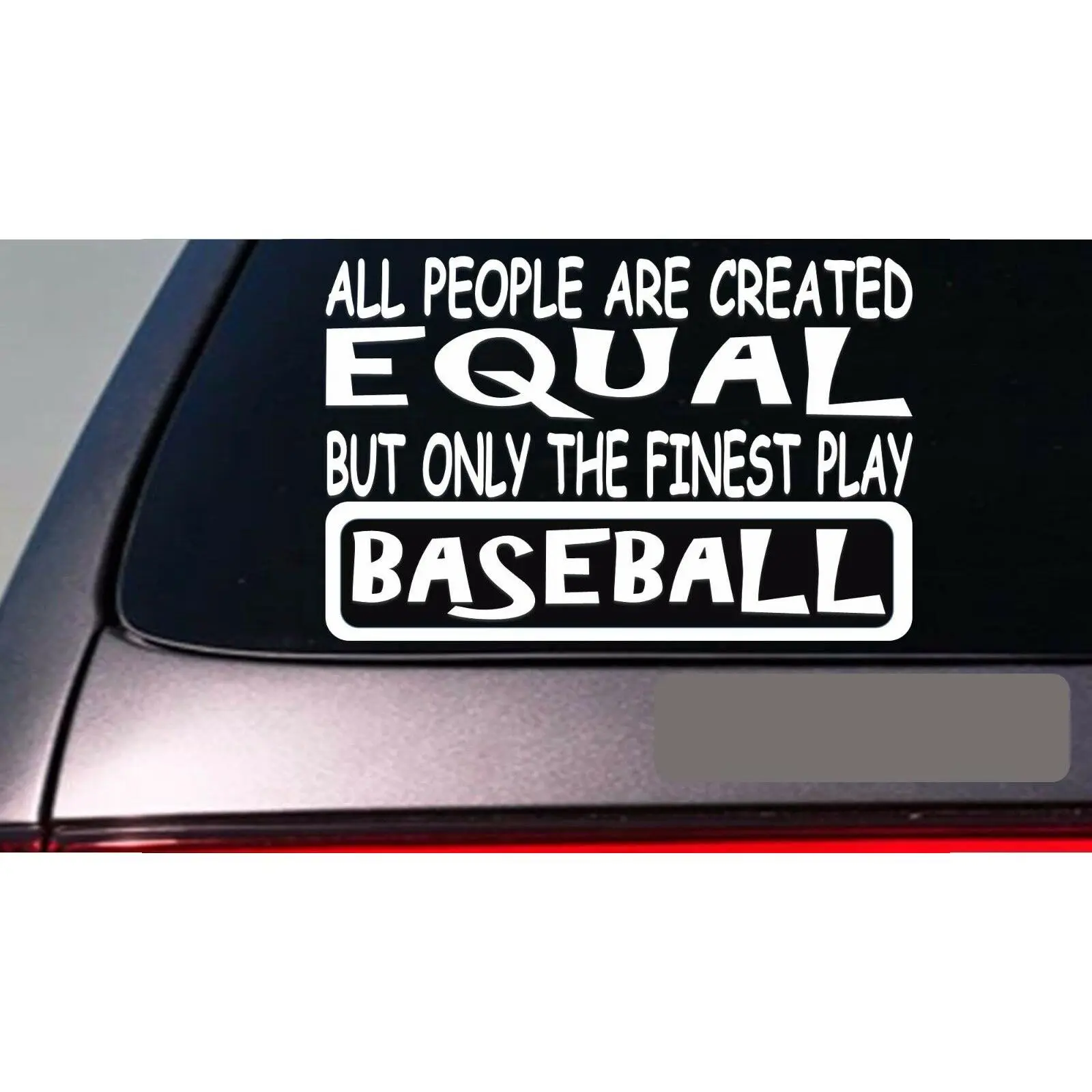 Baseball all people equal 6" sticker *E613* bat glove baseball helmet batting