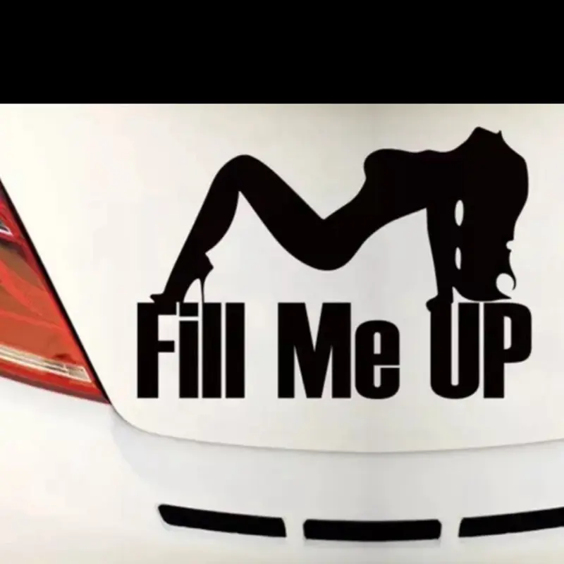 Fill me up funny girl Vinyl Decal Sticker Many Colors/Sizes