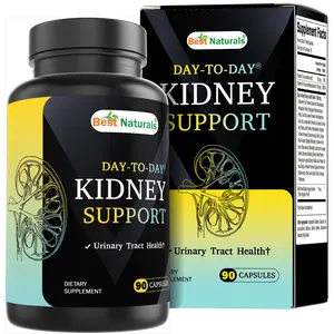 Best Naturals Day-to-Day Kidney Support with Cranberry Fruit, Vitamin C, B12, D-Mannose, Uva Ursi, Juniper Berry, Parsley Leaf 90 Veg Capsules