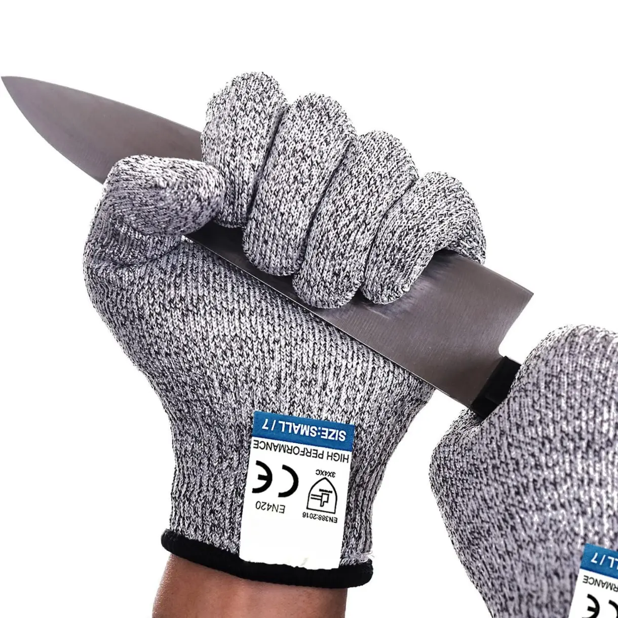 Cut Resistant Gloves Food Grade Level 5 Protection, Safety Kitchen Cut Gloves for Chef Oyster Shucking Mandolin Knife Butcher Meat Cutting
