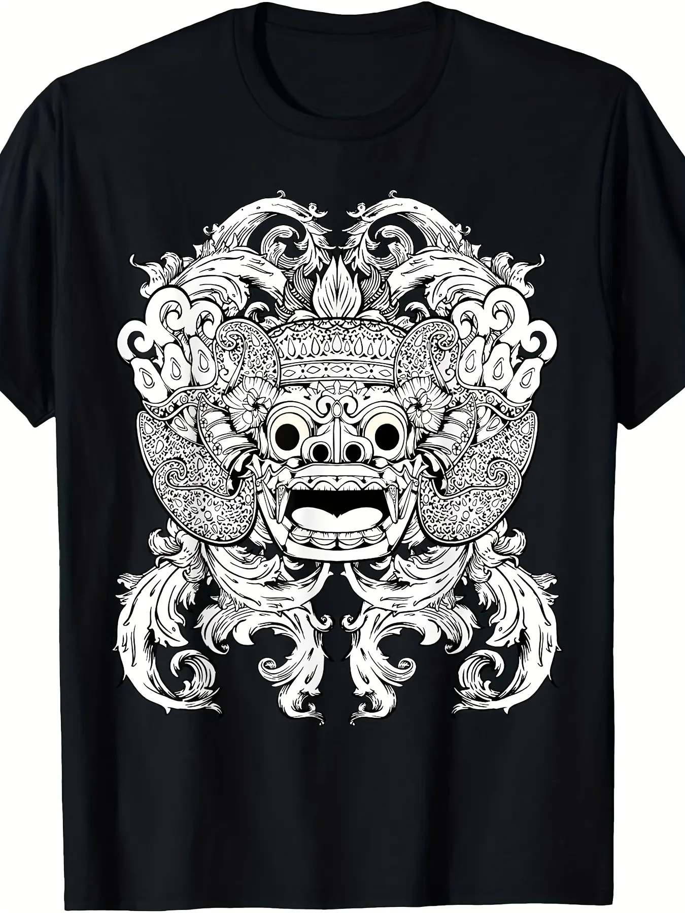 Barong Bali Indonesia Balinese Culture Dance Chara unisex soft cotton short sleeve t shirt, vintage graphic casual tee for men women teens, perfect birthday holiday gift for camping travel gym daily street  wear