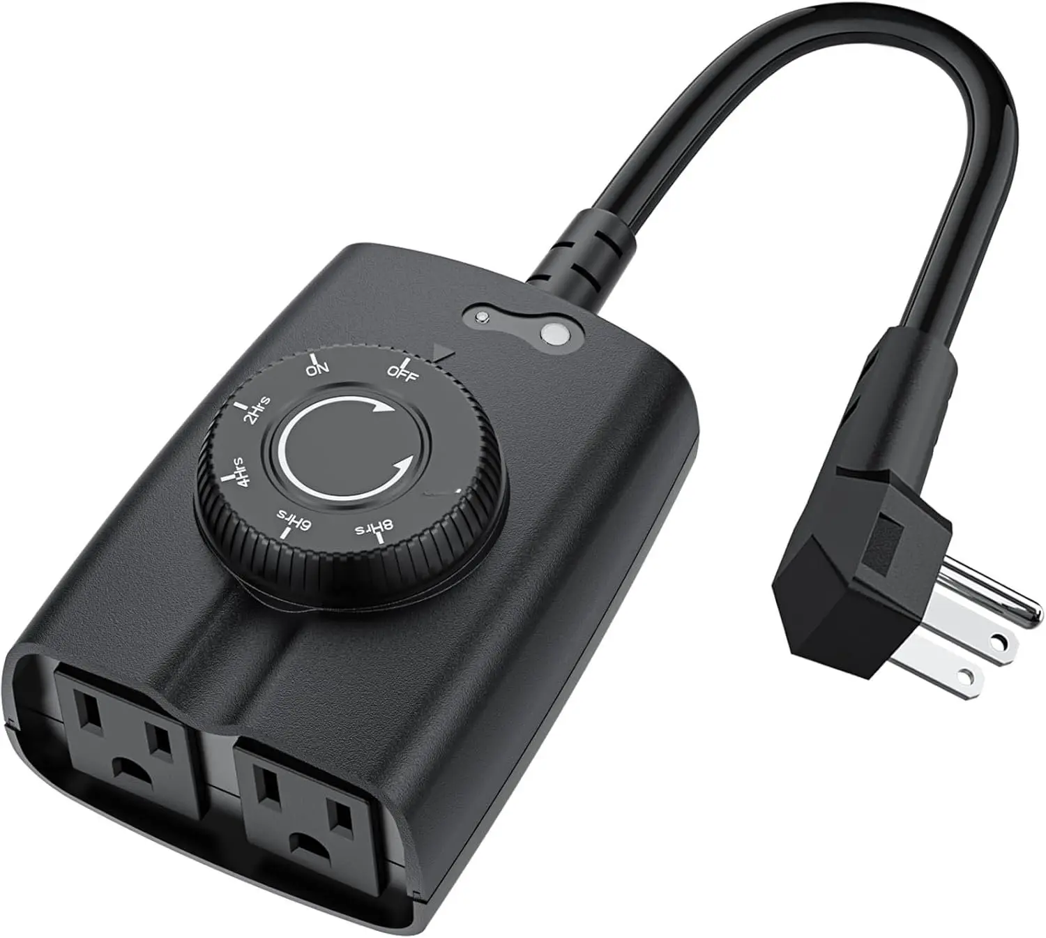 Dusk to  Outdoor Timer for Light Sensor Timer  2 Grounded Outlets Timers for Christmas Light, 15A 1/2HP, CSA Listed (Turns on After Dusk)