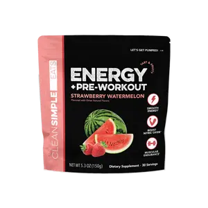 Energy + Pre-Workout: Strawberry Watermelon (30 Servings)
