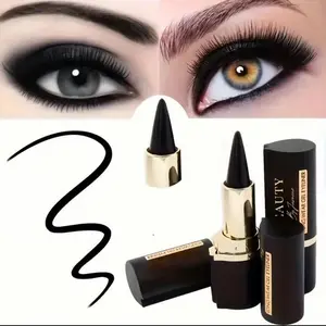 Natural Black Eyeliner Cream Pen Quick Dry Long-lasting Precision Tip for Natural Bold Looks Makeup Tools Creamy Texture Smooth Application