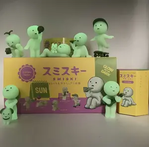 New Smiski Sunday Series Blind Box Anime Figure Glow In The Dark Model Doll Desktop Ornament Collection Kids Fans Birthday Gift