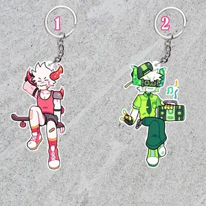 Phighting acrylic keychains: Skateboard and Boombox, Phighting charms, Phighting fanmerch collections