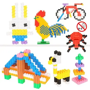 110pcs/210pcs Kids Stacking Blocks Toy Set, Colorful Building Toys, Stem Building Blocks for Ages 3+, Educational Puzzle Gifts for Birthday Parties