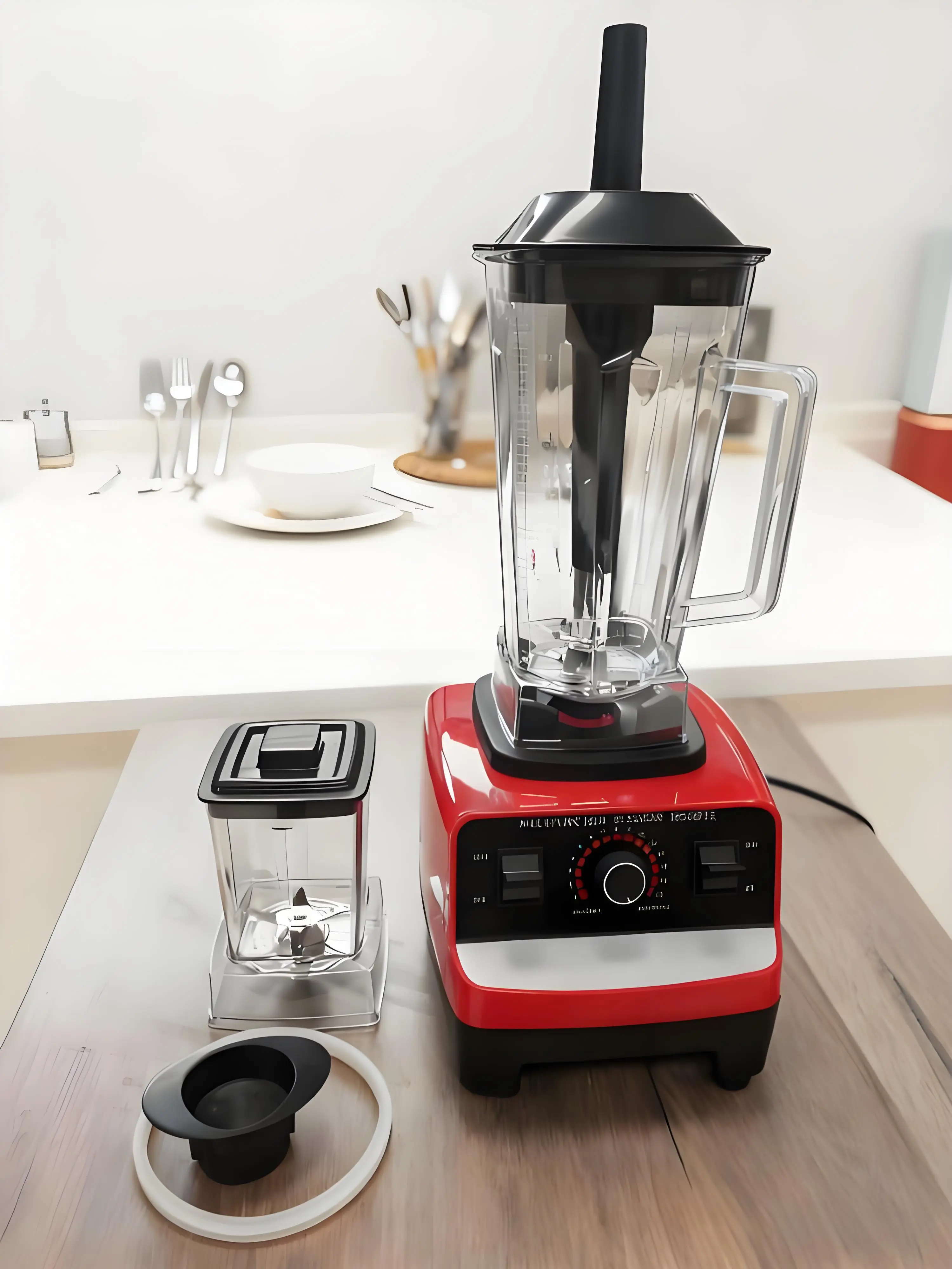 Commercial Heavy-Duty Multi-Function Blender - 2L High-Capacity Jar, 6 Blades, 6 Free Tools, Blender for Shakes, Ice Crusher, Juice Making, Home & Commercial Use