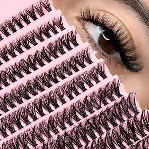 200 Pcs Natural-Looking Cluster Lash Individual Lashes Kit, D Curl,6-15mm Eyelash Cluster, Perfect For Home Beauty, Beginner Friendly