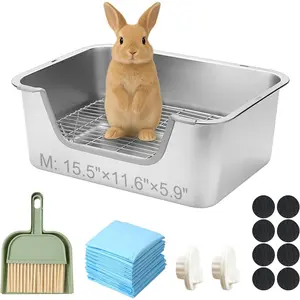 Stainless Steel Sifting Litter Box for  (M)