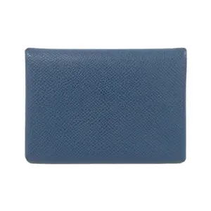 Pre-owned HERMÈS Calfskin Small Leather Goods Hermes Calvi Duo Epsom Coin Case