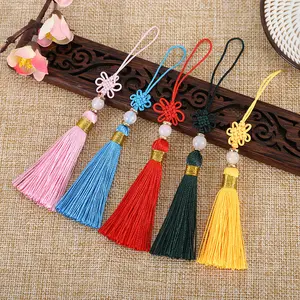 20 Colorful Chinese Knot Tassel Pendants, DIY Craft Supplies, Gift Tags, Fan Bookmarks, Home Decor Accessories