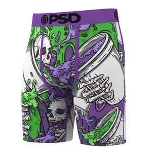 PSD Mens Sippin Boxer Brief - Standard Length 7 Inch Inseam, Soft and Breathable Poly Blend Fabric