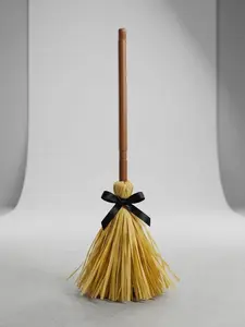 Walking Witch's Broom - 43" Animated Floating Broom with Sound & Motion | Halloween Haunted House Decor