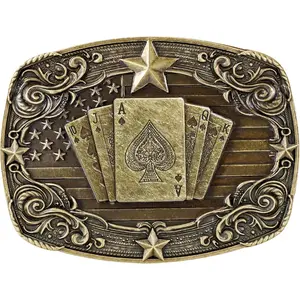 valentines gifts Western Belt Buckle for Men Women, Vintage Cowboy Cowgirl Texas Rodeo Longhorn Bull, Goat, Poker and Horse