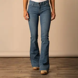 Kimes Ranch Ladies Lola Soho Fade Denim Blue Trouser Jeans WJE0000015