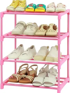 Shoe Storage for Small Places - Lightweight Stackable Shoe Shelf Organizer for Kids