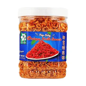 ALPHA FOOD Crispy Sakura Shrimp 200g - Vietnamese Instant Snack, Savory Krill for Salads & Cooking
