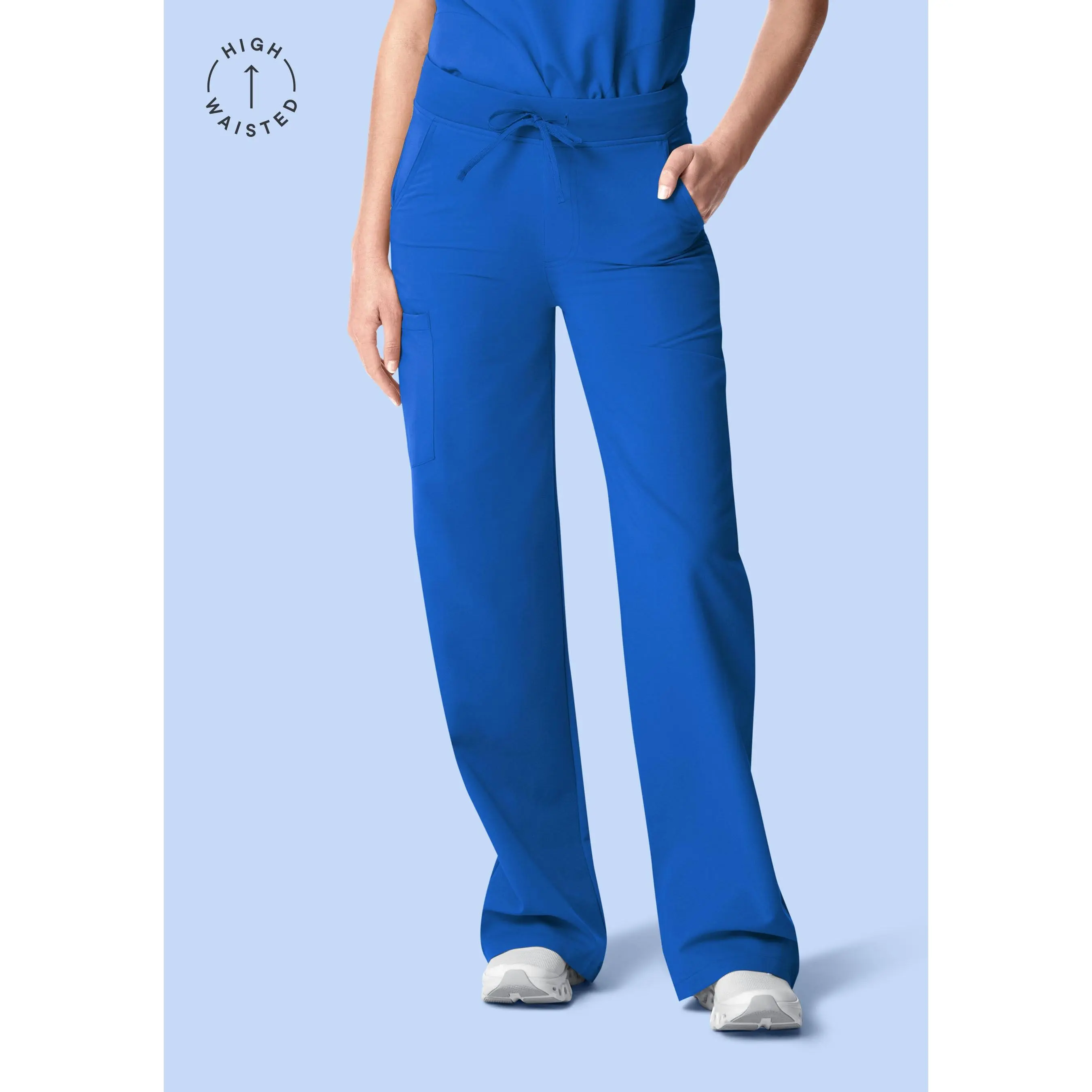 High Waisted Wide Leg Royal Blue