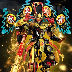 800pcs Monkey King Mech Building Blocks Toy, High Difficulty Model for Adults, Perfect Halloween Christmas Gift for Boys, STEM Building Blocks