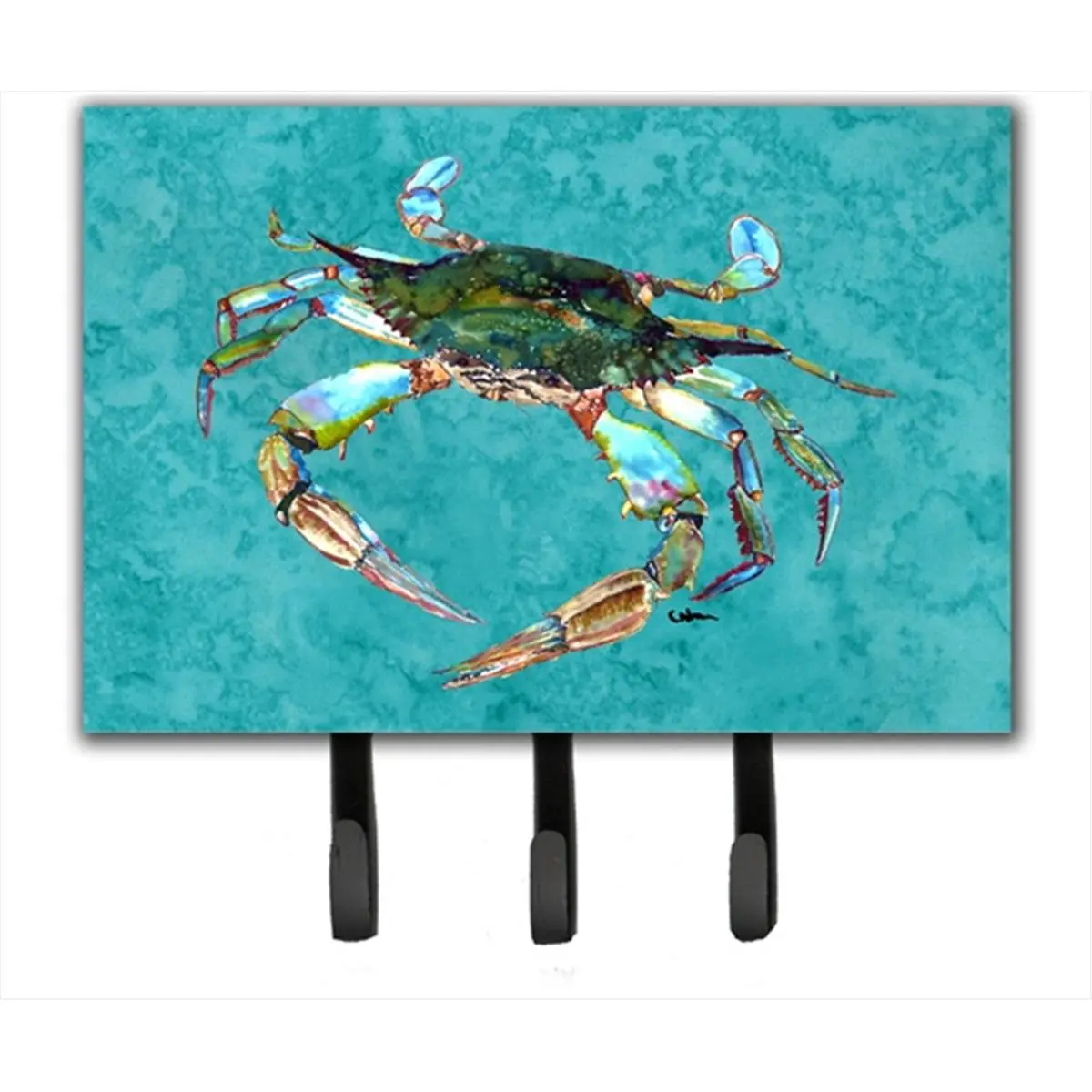 212 MAIN Crab Metal Hook Hanger - 6x9 In. Wall-Mounted Hook, Home Decor Home Supplies Accessory for Leash, Key Storage
