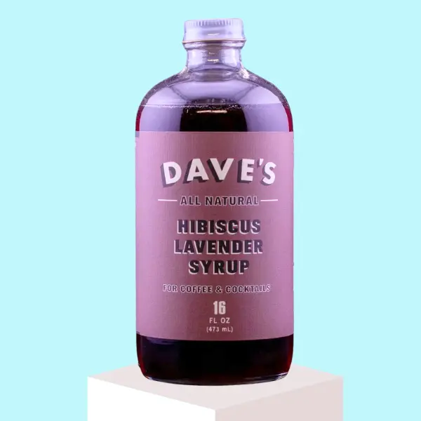 Hibiscus Lavender Syrup for Coffees, Lattes & Cocktails