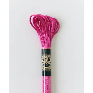 DMC Embroidery Stranded Thread - Satin Floss - S602 - Pink Verbena