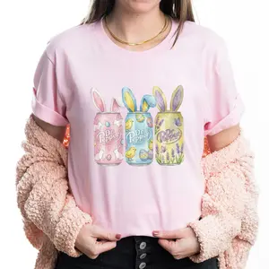 Easter Bunny Dr Peppper Lover T-Shirt, Funny Bunny “Errrr” Cola Parody Tee, Cute Retro Easter Graphic Shirt, Spring Holiday Outfit