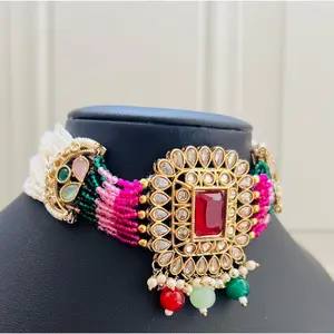 Garima Choker Set (Includes Earrings)