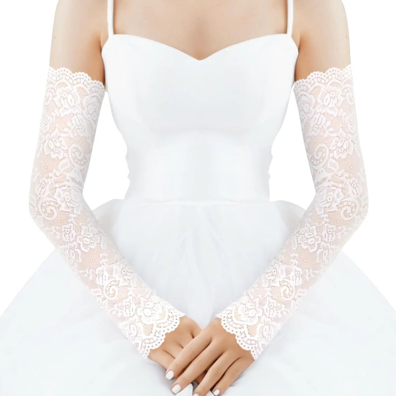 Women's Vintage Floral Lace Arm Sleeves, Stretchy Tattoo Cover Up with UV Sun Protection for Weddings & Tea Parties, Friends, Sisters, Ballroom Dancing, Mother's Day, Uv Protection Sleeves, Moms, Breathable Fabric, Stretchy Soft, Wedding, Romantic