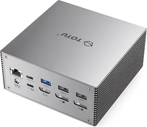 Upgraded Universal USB-C 4K Triple Display Docking Station with Charging Support for MacBook Pro & Windows Type C Systems (2 4K DP, HDMI, 6 USB Ports, 60W USB PD),Extended Display for macOS