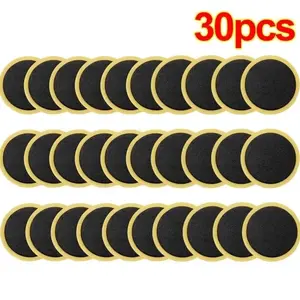 30pcs Bicycle Tire Repair Patches, Quick Fix for Outdoor Cycling, Essential for Long Rides, Convenient Solution for Tire Damage