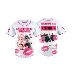 5 Seconds Of Summer Everyones A Star Tour 2026 Edition Baseball Jersey